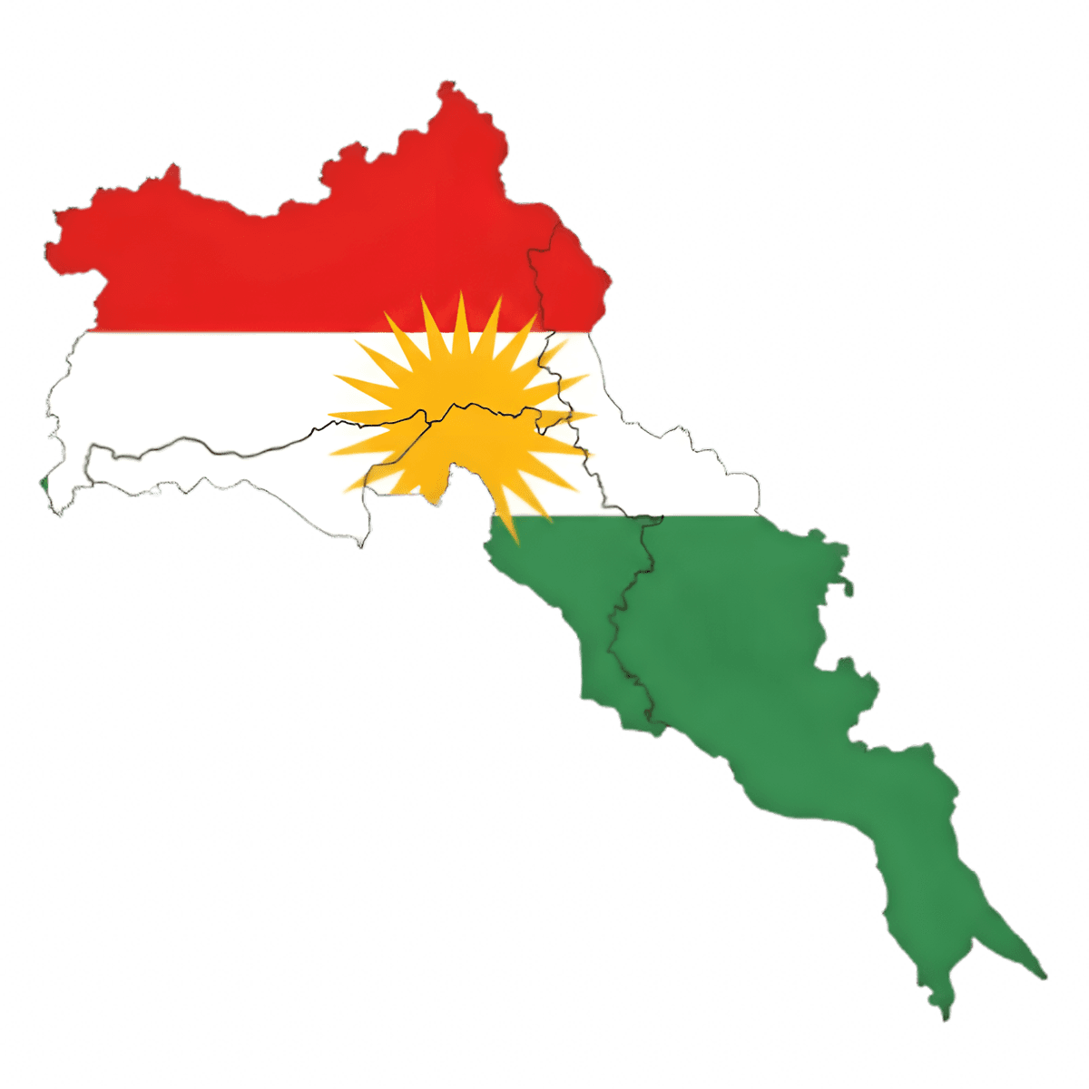 Kurdistan Map